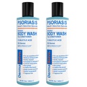 Dermasolve Medictated Psoriasis Body Wash - 2- Pack (8.0 oz masing-masing) - Proven to Provide Relief from Psoriasis, Eczema & Seborheciic Dermatis, Doctor Rekomendaded for Dry, Itchy, Red, Flaky, Scaly Skin