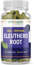 Full Spectrum Eleuthero Root Capsules - Siberian Ginseng - Boosts Fisik Stamina & Mental Allency - Mental System Ammune - Enhanced Eleutheroside Profile - All Natural - 125 Vegan Capsules