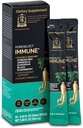 Imune, Korean Red Ginseng Extract dengan Elderberry Liquid Sticks, Immunity Dukung, Blood Circulation Booster, Supplemen Energi Alam, 6 Tahun Lama Panax Ginseng, 10 Count