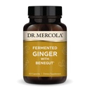 Dr. Mercola Fermented Ginger dengan Benegut - Mendukung Kesehatan Digetical & Gut - Aids Occasional Gas, Bloating & Discomfort - Non-GMO, Gluten- Free & Soy-