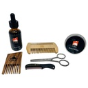 G.B.S Natural Beard Kit - Pocket Mustache Oil dengan Jojoba, Beard Conditioning Balm, 2 Sided Wood Beard Styling Comb, Pocket Mustache Comb, Beard and Mustache Trimming Gunting