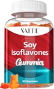 Soy Isoflavones Supplement for Women - None-GMO Phytoestrogens for Menopause Relief, Hot Flashes, Hormonal Balance, Genistein, Soy with Isoflavones, Bone Health Support - 60 Vegan Chewable Gummies