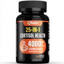 Suplemen Kesehatan Cortisol, 25- 1 Cortisol Reducer untuk Perempuan & Pria, Cortisol Suplemen untuk dengan Ashwagandha, Rhodiola Rosea, L- Theanine, 10 Kapsul
