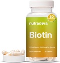 Biotin 1000mcg Capsules dengan Calcium untuk Hair Skin dan Nails - Tentu Diproduksi Biotin Suplemen untuk Perkembangan Rambut dan Tebal 10.000.000 mcg Vegan Kapsul - Formulasi di AS 60 Count