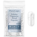 PureCaps USA - Vegan Pullalan Pullalan Pullalan Katup Pill Ukuran 1 2.124; 1.000 Pills Gabungan; Clear 124; Non-GMO Bersertifikat 124; SLS, Gluten, Preservative Free