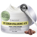 Caffeine Under Eye Cream for Dark Circles, Puffiniss, Wrinkles, Bags Under Eye & Fine Lines with Retinol & Multi- Peptides - Brightening, Hydrating & Revitalisasi untuk Perempuan & Pria, 30ml