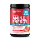 Optimum Nutrition Amino Energy Powder Plus Focus, dengan BCAA, Electrolytes, Caffeine, Juicy Strawberry, 30 Servis (Packing May Vary)
