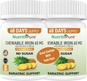 Besi Chewable 65 mg dengan Vitamin C 180 mg - Tablet dalam Pineapple Flavor 60 Count (2)