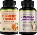 Nature 's Base Turmeric & Ginger 240 ct + Glucosamine Chondroitin 90 ct