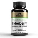 Windmill Elderberry dengan Vitamin C & Echinacea Capsules 60 Ea