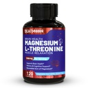 Magnesium L- Threonine Capsules, Magnesium Threonine Suplement, 1900mg Magnesium L, Non GMO, Gluten Free - 120 Veg Capsules