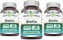 Amazing Formulas Biotin 10.000 mcg Veggie Capsules 124; Vitamin B7 Suplemen 124; Non-GMO 124; Gluten Free 124; Dibuat di AS (200 Count 124; 3 Pack)