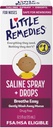 Sedikit obat Saline Spray dan Drops, Aman untuk bayi baru lahir, 0.5 fl oz