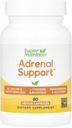 Super Nutrition Adrenal Dukungan dengan L- Tyrosine, Ekstrak Rhodiola, Ekstrak Ashwagandha, dan Ekstrak Eleuthero, 60 Veggie Capsules