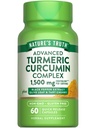 Nature 's Truth Turmeric Curcumin 124; 60 Capsules 124; dengan Black Pepper Extract, Olive Leaf & Tart Cherry 124; Non-GMO & Gluten Free Suplemen