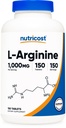 Nutricost L- Arginine 100mg, Acid Acid Tablets (150 tablet)