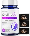Choline dan Inositol Preception Vitamin for Women - Fertility Blend Suplement, Support Pregnancy Healthy and Baby 's Cognitive Development, Enhanced Egg Quality, Hormone Balance (200 Capsules)