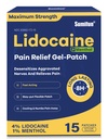 Sumifun 4% Lidocaine Patches Plus 1% Menthol - 15 Counts Maximum Power OTC Relief Patch untuk Kembali Ache Stiff Neck Gabungan Otot-Otot Keanehan Analgesic