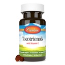 Carlson - Tocotrienols, 40 mg, dengan Averal-Softgel E, Gamma, Alpha, Delta, Beta, Sumpably Softgels, 30 Softgel
