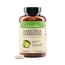 Naturewise Garcinia Cambogia - 60% HCA Extract concentraction, Natural Support for Weight Goals and Energy Levels - Vegan, Non-GMO, Gluten Free - 180 Capsules [2-6 Bulan Supply]