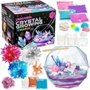 Kristal Perkembangan Asli Crystal Tumbuh Kit - Terriarium Unicorn, 6,3 x 5.8 in, Multicolor - STEM Sains & Craft Kits untuk Anak-anak Umur 7-12 - Grow Your Own Crystal Garden dengan Sihir Batu & Bunga