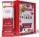 Sugar-Free Fruit Punch Flavored Psyllium Husk, 24 Paket Serat