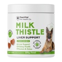 Milk Thistle for Dogs - Max Power Liver Support Chews, Wild Alaska Salmon Oil & Curcumin