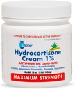 Globe Hydrocortisone Maximum Power 1% w / Aloe, 16 oz, Anti- Itch Cream for Redness, Swelling, Itching, Rash, Bug / Mosquito Bites, Eczema, Heurhoids & More, Oz Jar