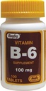 Rugby Vitamin B-6 Tablet, 100mg, 100ct (3 Pack)