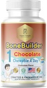 Kids Bone Builder 1 Chewable A Day Halal Vitamin Chocolate Flavor for Age 4-12 60 Servings