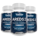 AREDS 2 Pilih Mata Vitamin untuk Dukungan Macalar - Vitamin untuk Mata dengan Lutein Macau Tambahan - Premium Macau Kesehatan Formula - Suplemen Mata - 60 Kapsul - (Paket 3)