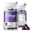 Magnesium Gummies 500mg 400mg: 14; Absorpsi Tinggi, Bone, Nerves, Muscle 124; 3 Forms Kompleks Magnesium Glycinate, Taurate, Malate 124; Dewasa - Vegan, Gula Bebas, 120Cts