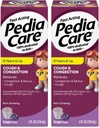 Cough & Contraffic Cair Medicine for Cough, Chest Contrable and Muscus Cold Symptoms, Non-Drowsy, Ages 4 +, Grape Flavor, 4 fl oz (2 Pack)