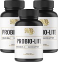 Golden After 50 Probio- Lite - for Gut Health and Distration Support - Propolation for Men and Women - 3 Bottles - Propoles for Occational Heartburn, Gas, Internable
