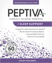 Peptiva 26 Miliar CFU Probiotic and Sleep Support - Clinically Validated Multi- Strain Probiotic - Lactoillus dan Bifidobacterium, Melonaciin - 60 Count