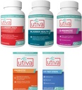 15% Bundle Utiva Cranberry Pac 30 Veci Capsules + Utiva Bladder Health 60 Capsules + Utiva D-Mannose 120 Capsules + Utiva Probiotic 30 Delayed Delayed Vecsules + Utiva Utiva UTI Uji Strips