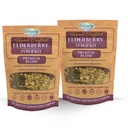 Elderberry Syrup Kits 2X - Setiap Membuat Pendekatan. 32oz - termasuk Brewing Bags - Ingredians - Elderberry - Rosebulps - Ginger - Echinacea - Cinnamon - Cloves - Elderwise