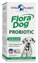 Planet Vital - Flora Dog Probiotic Kapsul Tambahan dengan 20 Milyar Cultures dan 10 Strains, Potency Ammune Tinggi dan Digetical Dukung Progories for Dogs, 30 Delayed Rilis Kapsul