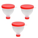 gofidin 3PCS 200ML Portable Protein Powder Funnel Portable Fill Funnel Partner for Water Bottle Fitness Protein Shake Bottle Nuttraction Container