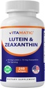 Vitamin Lutein 40mg dengan 10mg hemat, Tambahan Dukungan Kesehatan Mata, 240 Softgels