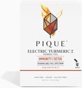 PIQUE Electric Turmeric 2 - Support Heally Immunity, The Natural Inflammatory Response, Natural Detox Pathways, and Radiant Skin - 28ct Single Serve Sticks (Pack of 1)