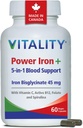 Vitalitas Power Iron dan Spirulina, 60 CT
