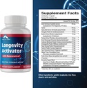 Zenith Labs panjang umur Aktivator Anti- Penuaan Suplemen Dieter, Antioksidants Alam dengan Resveratrol - Mendukung Aktif Abadi dan Memori Sehat, 3 Pack