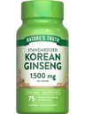 Nature 's Truth Korea Ginseng Capsules 124; 75 Count 124; Standardisasi Ekstraksi 126; Non-GMO & Gluten Free Suplemen
