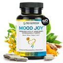 Trio Mood Joy 124; Premium 5- HTP, St Johns Jort, Ashwagandha & Turmeric 124; Ashwagandha Capsules to Prozar Natural Calm & Relaxed Mood 124; Mood Dupport Supppplemen 24; 60 Day Suply *