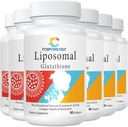 Lipomal Glutathione Softgeels, Enhanced Absorpsi - Lipomal Deplodal Formula Aktif L- Glutathione, Cellular, Immune Fungsi & Detox, Rich in Antioksidant Formula, Gluten Free, 360 Softgeels