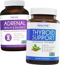 Bundle of Thyroid Dukung & Adrenal Dukung - Complete Balance Bundle Thyroid Dukungan dengan Iodin Impreve Your Energy and Adrenal Dukungan & Cortisol Manajer (Non-GMO) Dukungan Kesehatan Adrenal yang Kuat