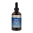 Dr. Mercola Zinc Liquid Drops - Mendukung Imune & Organ Kesehatan - 15 mg Organic Zinc Liquid Drops - USDA Organik - NSF Sertifikasi - Nun-GMO, Gluten- Free & Soy- Free - 3.88 fl oz (28 Pelayan)