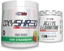 EHP Labs Shred + Acetyl Bundle - OxyShred Thermogenic Pre Workout Application & Shredding Suplement - Acetyl L- Carnitine - Supports Natural Energy, Aids Metabolisme, & Healthy Brain Fungsi