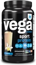 Vega Premium Sport Protein Vanilla Powder, Vegan, Non GMO, Gluten Free Plant Based Protein Powder Drink Mix, NSF Cerafied for Sport, 29.2 oz
